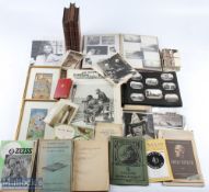 Assorted Ephemera - box containing a good selection including two photo albums showing scenes in