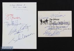 Beatles Fan Club card probably 1963 vintage, bearing a printed photograph to obverse and facsimile