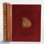 1906-1909 Punch or the London Charivari 2 bound half year volumes from1906-July-December, and 1909