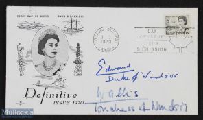 Royal Memorabilia - Edward VIII (as Duke of Windsor) - Autograph first day cover issued in Ottawa,