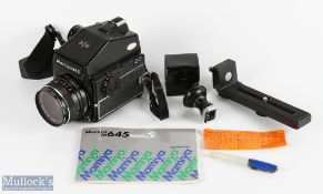 Camera Mamiya M645 1000S Metered Prism Finder with 80mm F2.8 Sekor Lens made in Japan, with