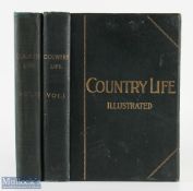 1897-1900 Country Life Illustrated, 2 bound half year volumes, 1897 January to July volume and a