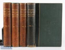 1892 History of Civilization in Scotland John Mackintosh in 4 Volumes, a new edition partly