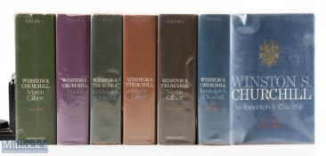 Winston S Churchill by Martin Gilbert - Volumes 1-5 - all first editions of this monumental official