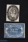 United States of America - Philadelphia City Dispatch 1 cent Stamp 1860s - Wells Fargo Newspaper