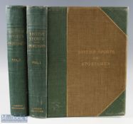 1908 British Sports and Sportsmen Past and Present vol. I and II, large folio books