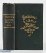 Bradshaws Railway Manual 1895 - an extensive 678 page book with fold out Maps detailing all the