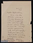 MK Gandhi - Important autograph letter signed to his close associate, the author, film maker and