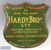 Modern Enamel Hardy Bros Ltd Shop Advertising Sign by Royal Appointment to the King - a well-made