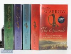 Simon Scarrow Signed Books to include the Generals 2007, Young Bloods 2006, the Fields of Death
