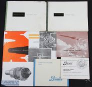 8x The Bristol Aeroplane Co Brochures Catalogues to include air cooled radial aero-engines,
