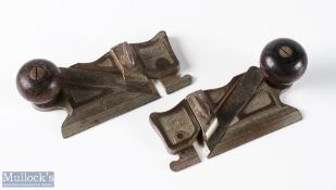 Scarce Stanley No. 98 & No. 99 Pair Wood Working Tool - Side Rabbit Hand Wood Planes Vintage Tools