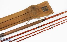 Hardy Palakona Salmon Fly Rod, serial No A65748 (1912), 15' approx. 3pc plus spare tip, 29