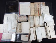 Assorted Ephemera - carton of good selection including an original performing contract for the