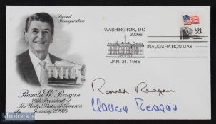 Ronald Reagan - Autograph second inauguration day cover dated January 21, 1985 signed by Ronald