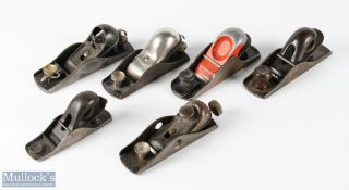 Stanley block Planes Wood Working Tool to include No 18 1/4, No 118 low angle block plane, No.103, a