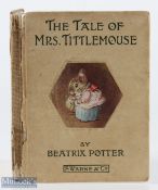 First Issue of Beatrix Potter The Tale of Mrs Tittlemouse, F Warne & Co, 1910 - first edition, first