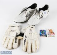 Joe Hart England Goalkeeper - Signed / Autographed Football Boots / Trade Cards comes with Gloves (