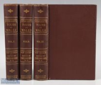 Wales - 'Tours in Wales' by Thomas Pennant books 1883 3 volumes, new edition, an account of the five