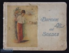 Burma - Portfolio Album c1900 - large impressive 49 full page Photographs of scenes in Burma at that