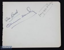 Hollywood - Comedy - Laurel and Hardy signatures of both Stan Laurel and Oliver Hardy on an album