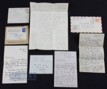 4x WWII Original Interesting Letters by British Officers and an American soldier, a condolence