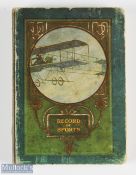 Records Of Sport 1911 book - an extensive 256 page booklet including Aviation mentioning S F Cody,