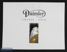 Daimler Twenty-Four 1936 - very large 4 page sales catalogue with 5 colour illustrations of this