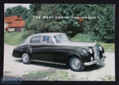 Rolls Royce 'The Silver Cloud II' 1959 catalogue - attractive 4 page sales catalogue with fine