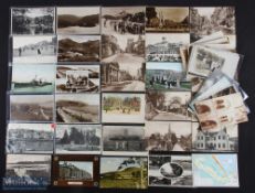 Postcard collection to include Belfast Larne and other Irish and British postcards, Naval shipping