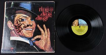 Autograph - Frank Sinatra 12in vinyl album 'Ring a Ding Ding' (disc still present), 1961, signed