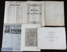 Music - album of early 19th c printed music by Mehul and Lebrun a total of 17 compositions listed,