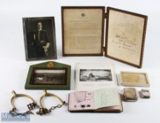 Military Ephemera - a silver cigarette case, inscribed 'EBH FROM MCD 1886/ NH FROM MH 1946/LB FROM