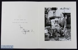 Queen Elizabeth the Queen Mother - Autograph - fine example of a Royal Christmas Card for 1963