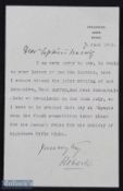 Field Marshal Frederick Roberts (1832-1914) Autographed Typed Letter dated 7 June 1909 headed '