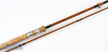 Terry Neale Sevenoaks Kent-Avon split cane rod - 10ft 2pc with amber agate lined butt and tip guides