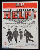 ENTERTAINMENT - MUSIC - THE BEATLES signed music sheet 'The Beatles Help!'
