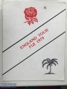 Very scarce Fiji v England Rugby Programme: For test match played at Suva. VG