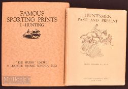 Famous Sporting Prints - Hunting Book 1927 The Studio Limited, illustrated, card covers, together