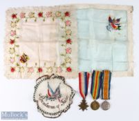WWI - 1914-15 Star Trio medal group to Z-934 Pte J Foster Rif Brigade, all with ribbons, with 3
