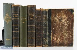 1854-1903 Selection of Sunday at Home Volumes, to include Vol 1 1854, 185 vol2 -missing first end