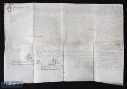 Scotland - Edmonston & Cauldcoates 1612: A fine charger relating to towns and lands in the