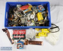 Large collection of assorted fly tying accessories - inc tippit materials, zingers, bobbin