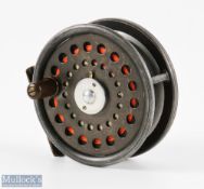 J J S Walker Bampton Alnwick alloy fly reel (made for R Sanderson Ltd, Turangi, New Zealand), 3 3/4