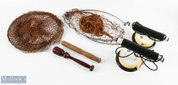 Collection of fishing equipment made up of - 1x pair of Vac-Pac car rod carriers, untested; 2x