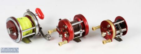 Abu Sweden Ambassadeur 5000 multiplier reel seat No 413384, runs very well; Abu 1750A no seat