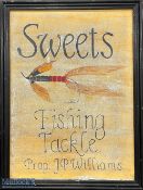 Large Sweets Fishing Tackle Shop Sign hand painted sign for Sweets Fishing Tackle with a large