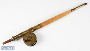 Very interesting display piece - Eaton & Dellar, 6 Crooked Lane, London - butt section with brass