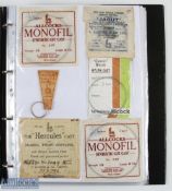 Black ring binder with 27 pages, with over 134 items of terminal tackle in original packets. To