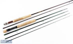 Harrison graphite fly rod 9' 4pc line 8/9#, uplocking graphite reel seat, fighting butt, lined